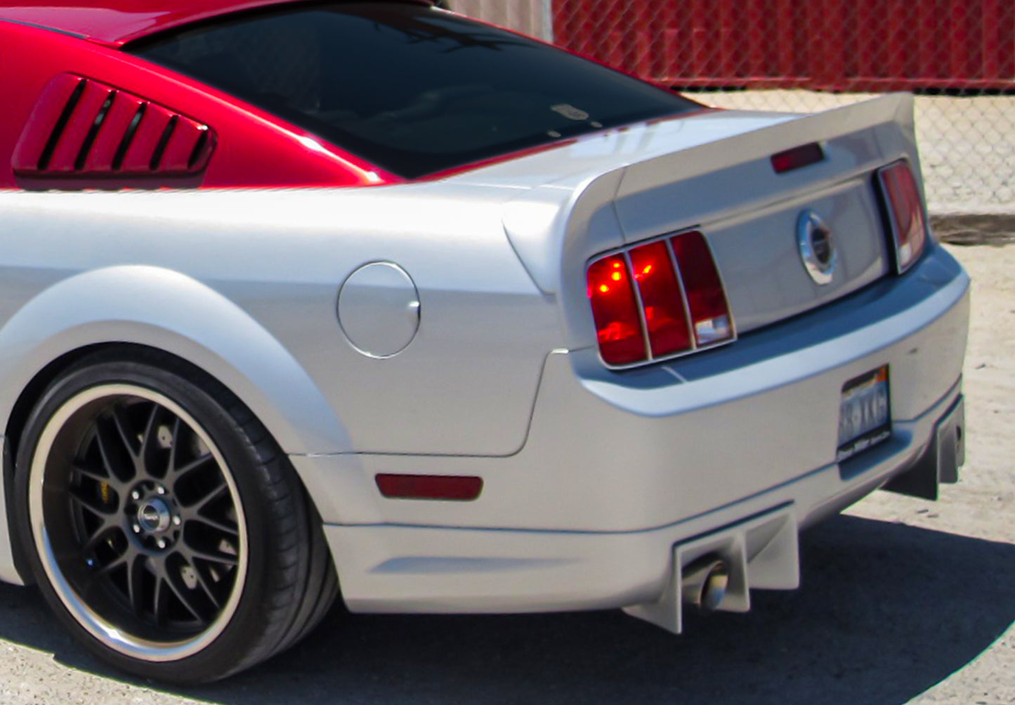 2005-2009 Ford Mustang Generation 3 Ducktail Rear Wing Spoiler (3pc) SKU# 950-70769