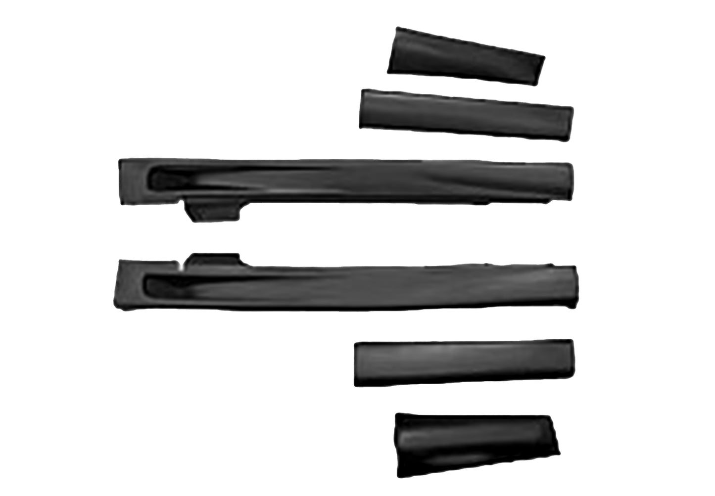 1997-2003 Ford F150 Standard Cab Styleside Pickup Short Bed Side Skirts SKU# 950-70822