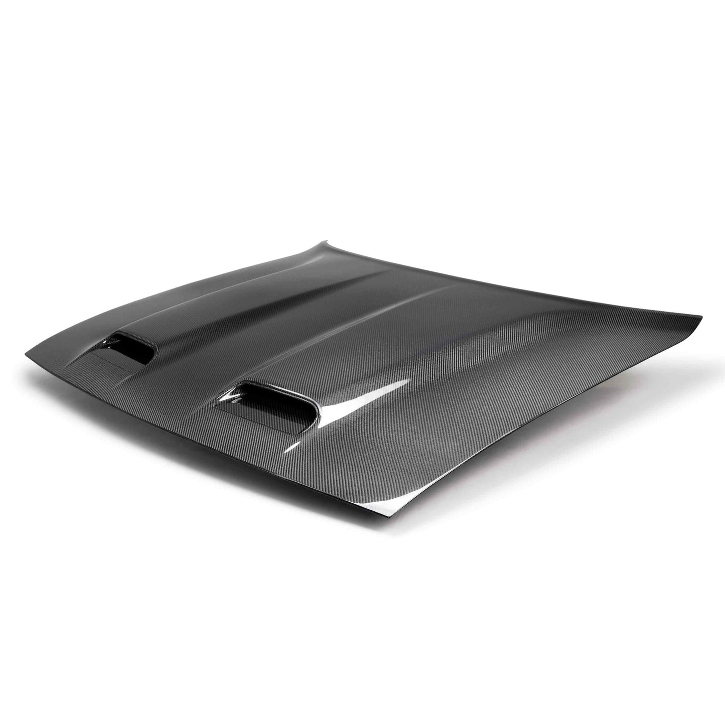 2019 Dodge Challenger Hellcat/RedEye Type-RE Dual Snorkel Style Hood - Anderson Composites - AC-HD19DGCHHC-RE