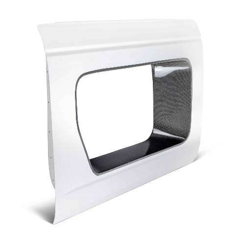2021-2024 Ford Bronco 4DR Fiberglass Front Halo Doors With Carbon Fiber Inserts - Anderson Composites - AC-DD21FDBR4D-HA-F-PC