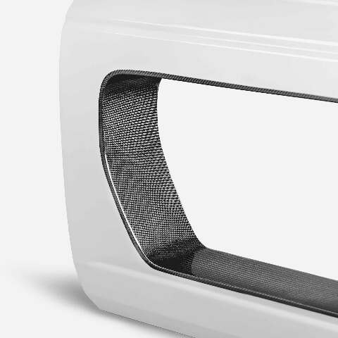 2021-2024 Ford Bronco 4DR Fiberglass Front Halo Doors With Carbon Fiber Inserts - Anderson Composites - AC-DD21FDBR4D-HA-F-PC