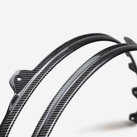 2021-2023 Ford Mustang Mach 1 Carbon Fiber Front Fender Extension - Anderson Composites - AC-FE21FDMUM1