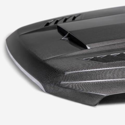 2021-2024 Ford F-150 XL Type-AB Carbon Fiber Hood - Anderson Composites - AC-HD21FDF150-AB