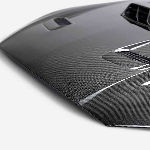 2021-2023 Ford Mustang Mach 1 Type-SK Double-Sided Carbon Fiber Hood - Anderson Composites - AC-HD21FDMUM1-SK-DS