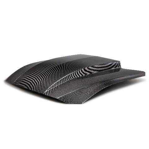 2024 Ford Mustang Type-CJ Double-Sided Carbon Fiber Cowl Hood - Anderson Composites - AC-HD24FDMU-CJ-DS