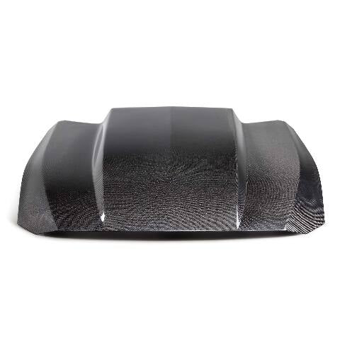 2024 Ford Mustang Type-CJ Double-Sided Carbon Fiber Cowl Hood - Anderson Composites - AC-HD24FDMU-CJ-DS
