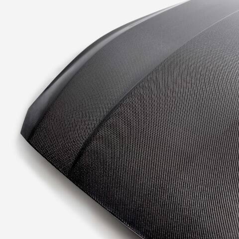 2024 Ford Mustang Type-CJ Double-Sided Carbon Fiber Cowl Hood - Anderson Composites - AC-HD24FDMU-CJ-DS