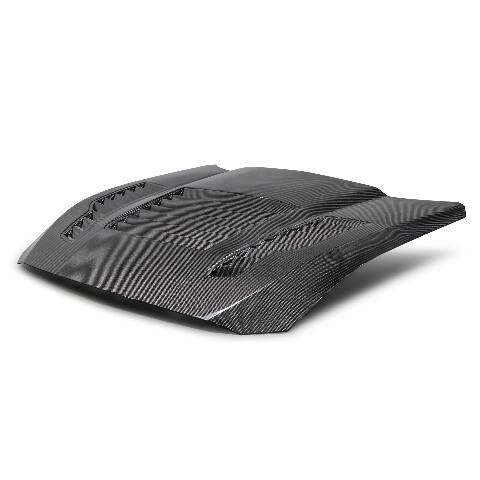 2024 Ford Mustang Type-GT4 Double-Sided Carbon Fiber Hood - Anderson Composites - AC-HD24FDMU-GT4-DS
