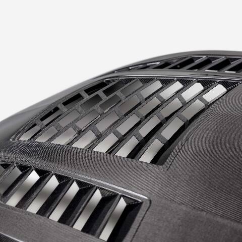 2024 Ford Mustang Type-GT4 Double-Sided Carbon Fiber Hood - Anderson Composites - AC-HD24FDMU-GT4-DS