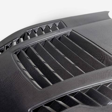 2024 Ford Mustang Type-GT4 Double-Sided Carbon Fiber Hood - Anderson Composites - AC-HD24FDMU-GT4-DS