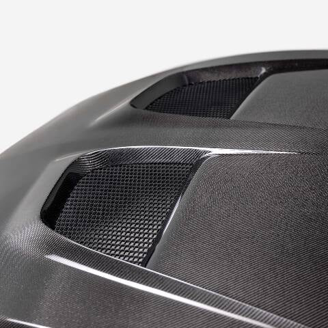 2024 Ford Mustang Type-GTD Double-Sided Carbon Fiber Hood - Anderson Composites - AC-HD24FDMU-GTD-DS