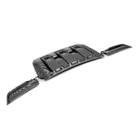 2023-2024 Ford F-150 Raptor R Type-OE Carbon Fiber Hood Vent - Anderson Composites - AC-HDS23FDRAR-OE