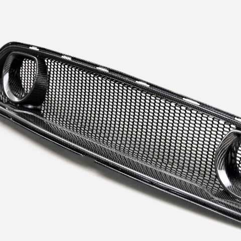 2021-2023 Ford Mustang Mach 1 Carbon Fiber Upper Grille - Anderson Composites - AC-UG21FDMUM1