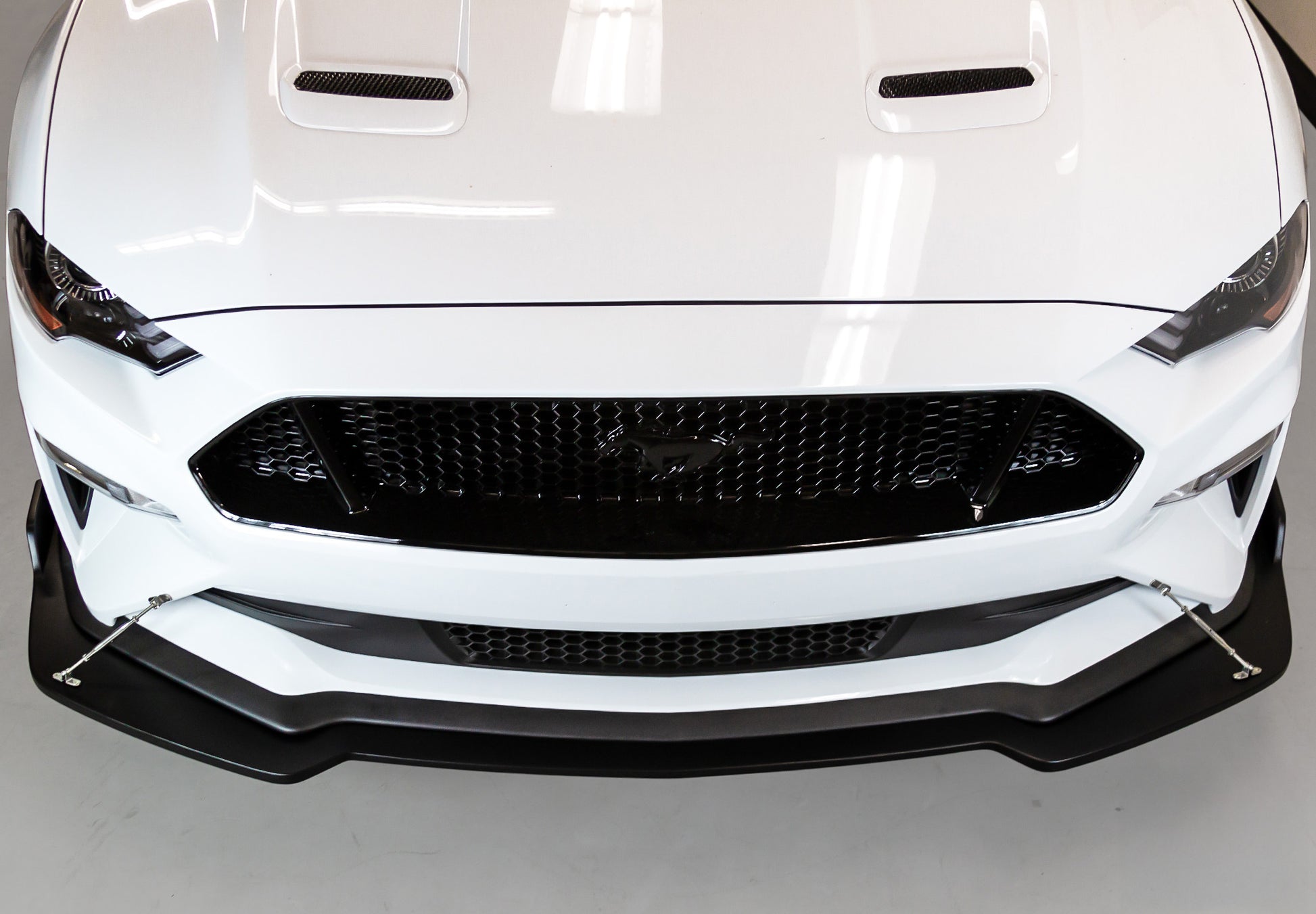 2018-2019 Ford Mustang GT Front Splitter [Matte Black] - 950-70615B