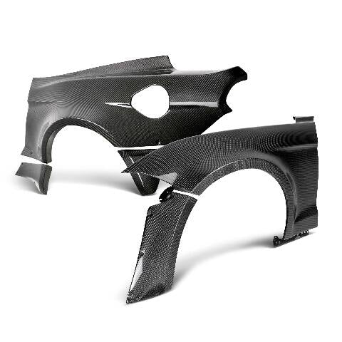 2017-2023 Ford Mustang JTP 10-Piece Carbon Fiber Wide Fenders & Wide Quarters  - Anderson Composites - AC-18MUWBC