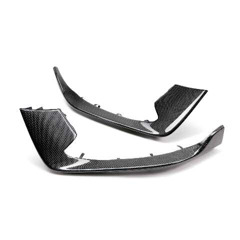 2015-2020 Ford Mustang GT350 Carbon Fiber Front Bumper Inserts  - Anderson Composites - AC-FBI15MU350