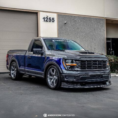 2021-2024 Ford F-150 XL Type-MB Carbon Fiber Front Chin Spoiler  - Anderson Composites - AC-FL21FDF150-MB