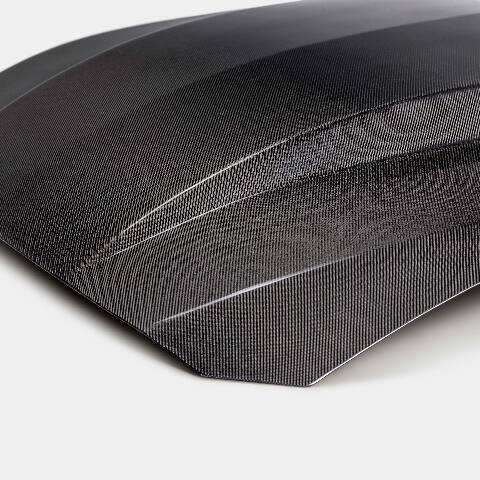 2024 Ford Mustang Type-CJ Double-Sided Carbon Fiber Cowl Hood  - Anderson Composites - AC-HD24FDMU-CJ-DS