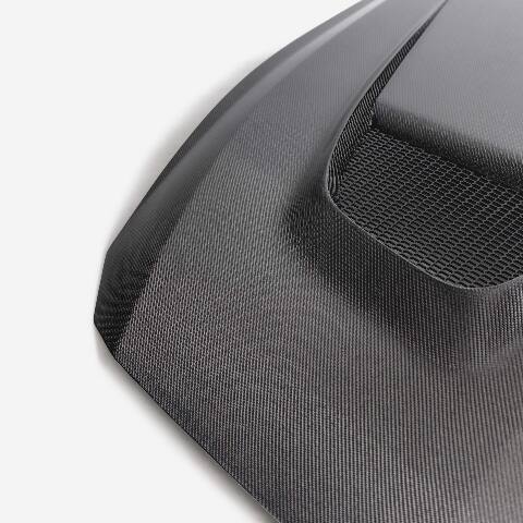 2024 Ford Mustang Type-GTD Double-Sided Carbon Fiber Hood  - Anderson Composites - AC-HD24FDMU-GTD-DS