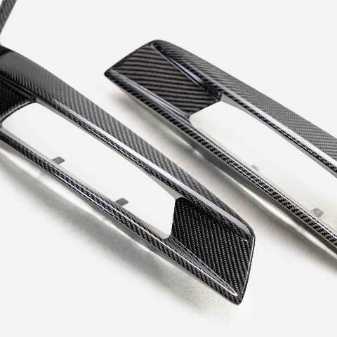 2020-2022 Ford Mustang GT500 Carbon Fiber Turn Signal Bezels  - Anderson Composites - AC-TSC20FDMU500